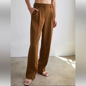 Aritzia Effortless Pant in Rich Chestnut